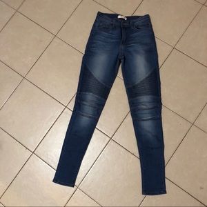 Vibrant Moto Jeans